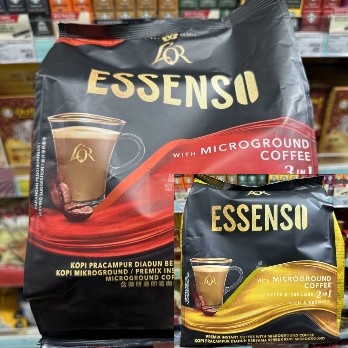 香港代购 进口 LOR Essenso3合1/2合1微磨咖啡 下午茶休闲饮品