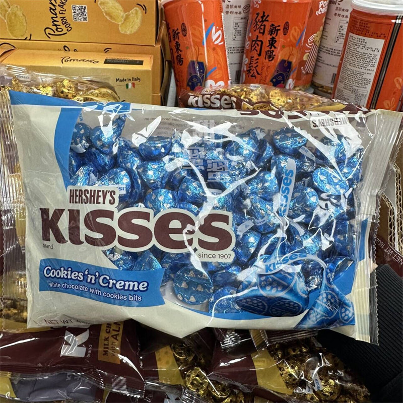 香港代购 进口Hershey Kisses 好时曲奇朱古力16安士婚庆好礼喜糖