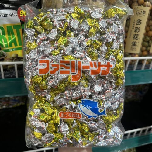 香港代购 日本进口即食炭烧吞拿鱼干粒海鲜零食小吃250g