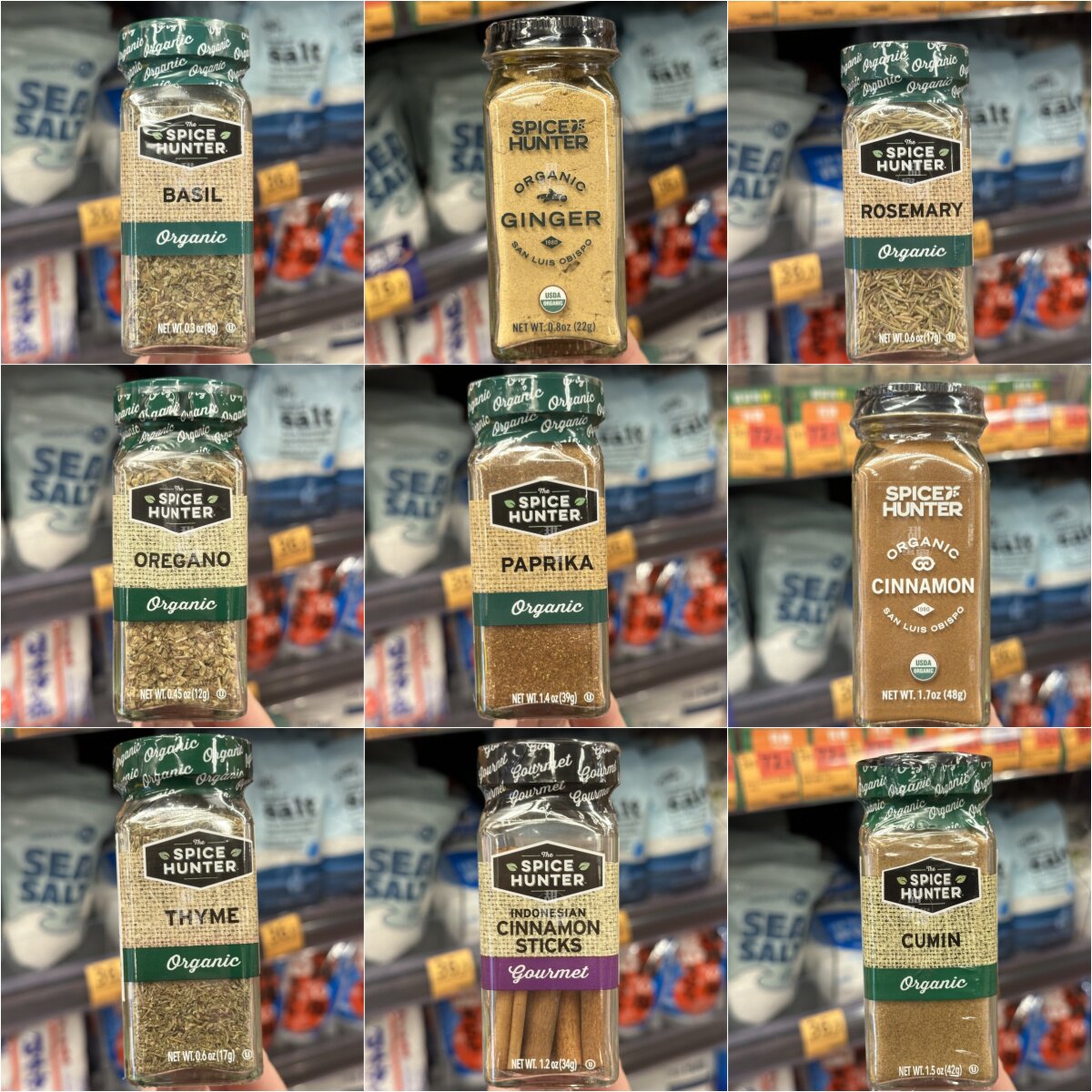 香港代购 SPICE HUNTER有机姜粉/小茴香/香蒜配料/研磨辣椒/生姜