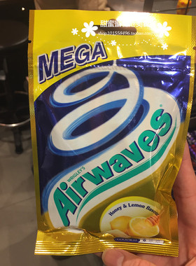 现货正品 香港进口劲浪爽浪超强凉薄荷味柠蜜提神口香糖加大量装