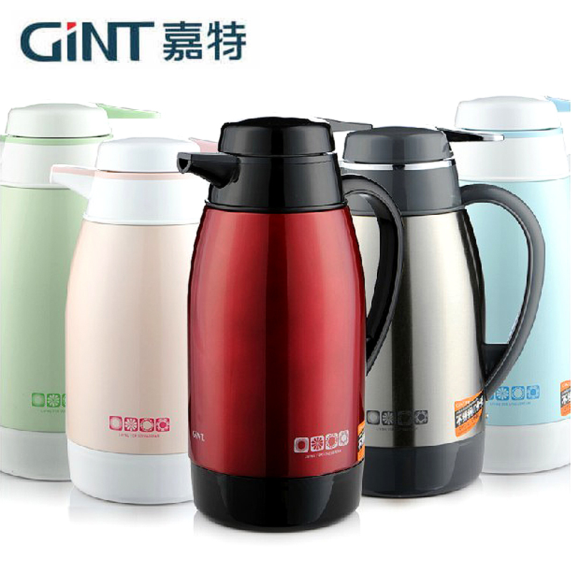 嘉特彩钢咖啡壶保温壶热水壶GT-3101-1.6L-1.9L热水瓶小暖水壶