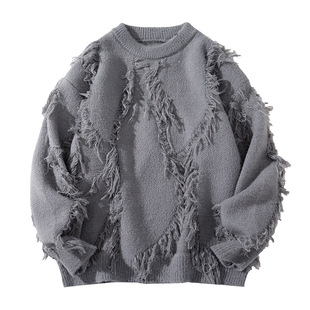 智快鱼曼哈顿港仔文艺男店铺法国公鸡男装2026新款痞帅ushi针织衫