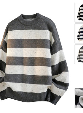 智快鱼曼哈顿港仔文艺男店铺法国公鸡男装2026新款痞帅ushi针织衫