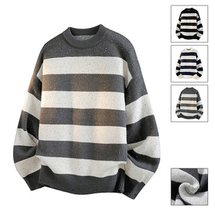 智快鱼曼哈顿港仔文艺男店铺法国公鸡男装2026新款痞帅ushi针织衫