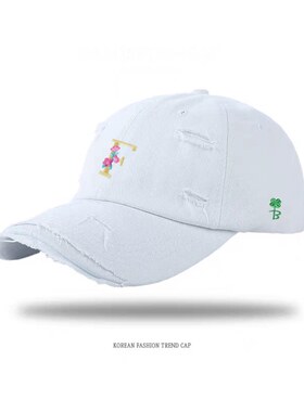 【官网正品】New Bcfauae NB破洞棒球帽男女款时尚百搭遮阳防晒鸭