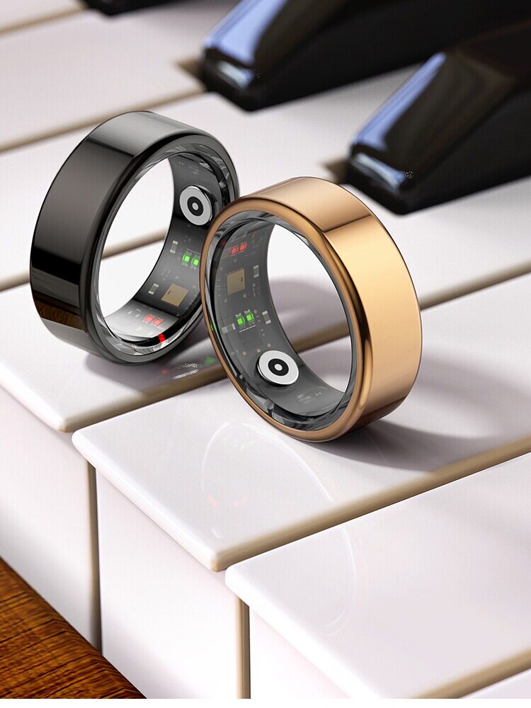 블랙 기술 스마트 링 수면 모니터링 링 하루 종일 심박수 혈압 혈액 산소 건강 모니터링 멀티 스포츠 기능