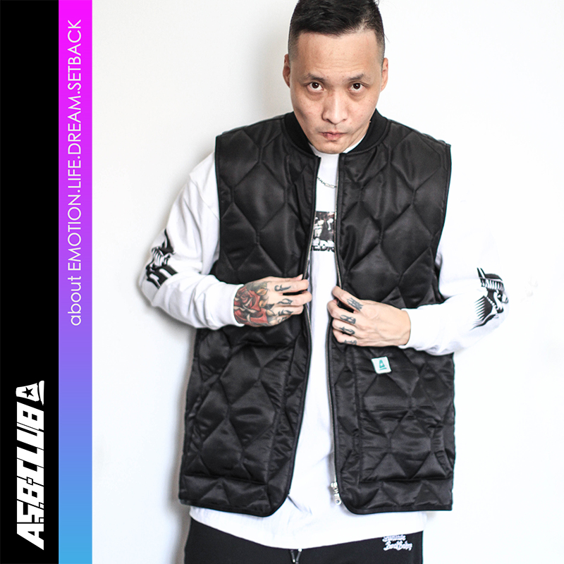 来福叶店菱格背心美式滑板西海岸