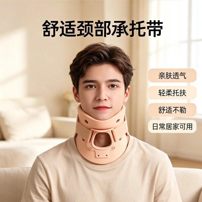 成人透气颈托护颈套颈部支撑护具防低头居家办公日常防护
