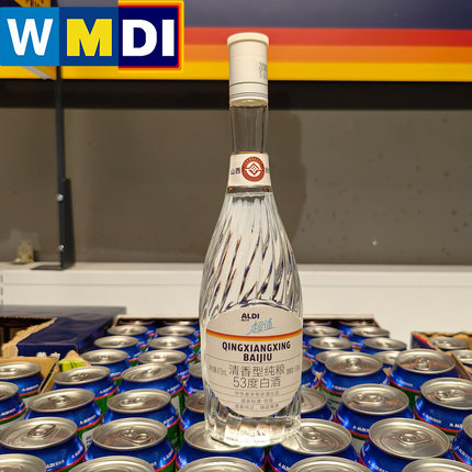 ALDI超值53度清香型纯粮酒475ml上海奥乐齐代购超市同款山西特色