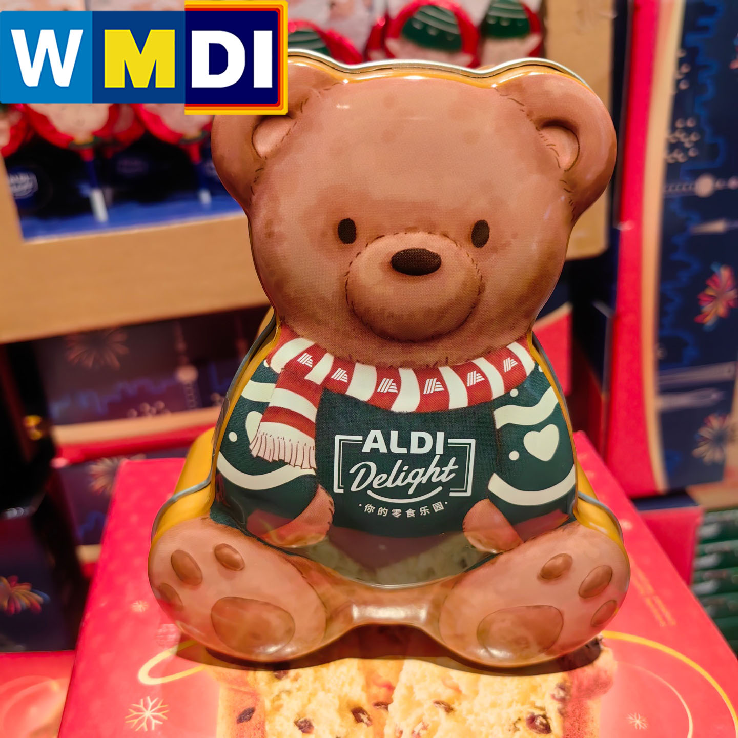 ALDI Delight圣诞节日小熊礼盒巧克力涂层棉花糖奥乐齐正品代购