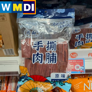 盒马NB超市代购靖乾手撕肉脯500g袋装原味特色有嚼劲休闲零食小吃