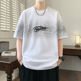 青少年潮牌短袖T恤2026新款男孩初高中生学生大童夏装宽松半袖