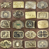 纯铜皮带扣头男士 3.8腰带头平滑扣高档黄铜实心全铜裤 带头卡子