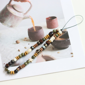 新中式 景德镇陶瓷手机挂件饰品民族风国风学生书包挂饰瓷珠串746