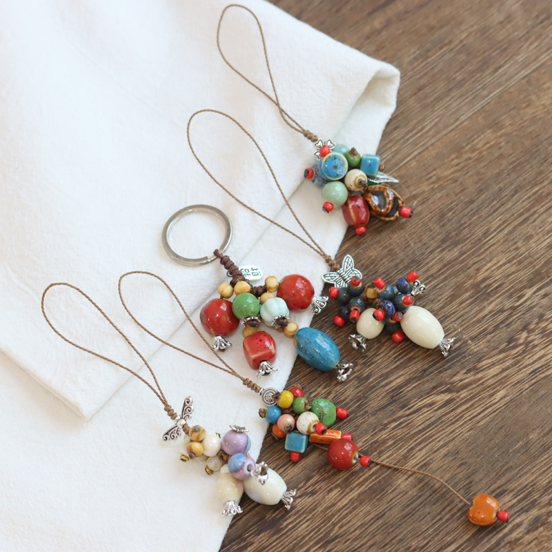 景德镇陶瓷手机挂件女学生小包挂