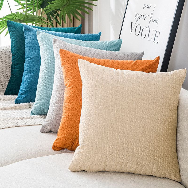 轻奢风压花抱枕靠垫客厅沙发腰枕办公室椅子腰靠床头靠垫枕套定制,居家布艺,靠垫/抱枕,淘宝优惠券,粉丝福利购,淘宝优惠卷