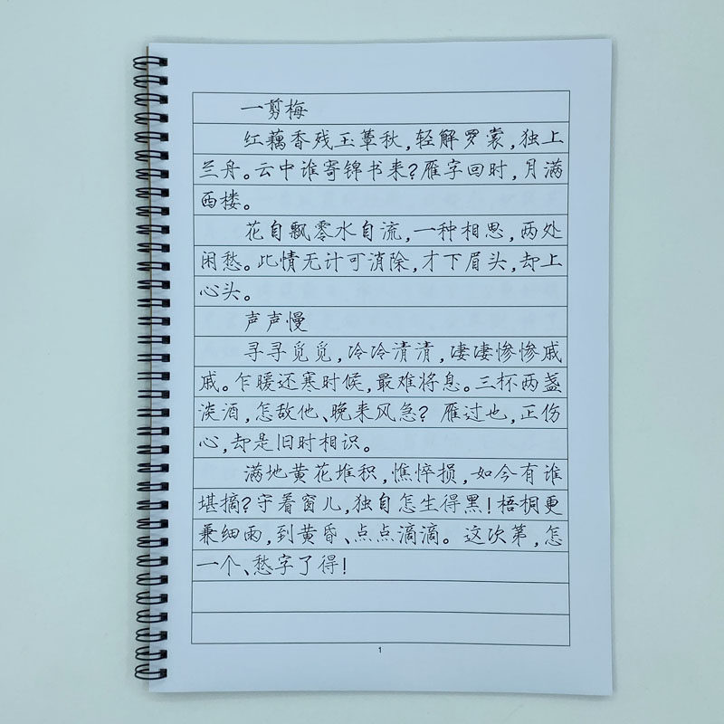 (定制字帖)瘦金体李清照诗词
