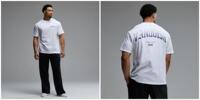 American VANQUISH gradient VQ letter short-sleeved T-shirt for men, pure cotton loose training sports print casual T-shirt thumbnail 5