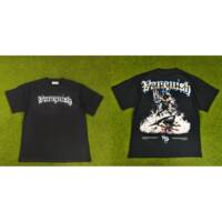 New VANQUISH short-sleeved VQ men's and women's American sporty casual loose printed cotton T-shirts featuring ancient Greek gods thumbnail 2