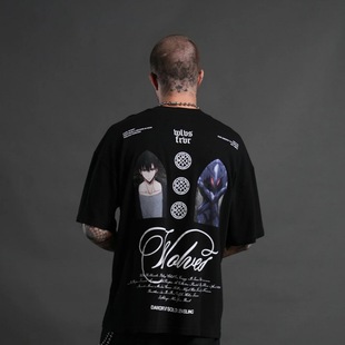 男女美式 LEVELING联名短袖 运动休闲宽松棉质T恤 SOLO DARCSPORT