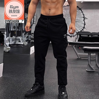 GYMSHARK CRITICAL长裤男士薄款运动修身弹性棉质小脚收口裤C3