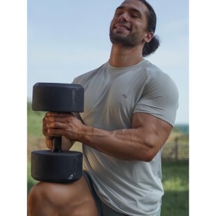 VANQUISH ESSENTIAL速干短袖VQ男美式运动健身修身银离子弹性t恤