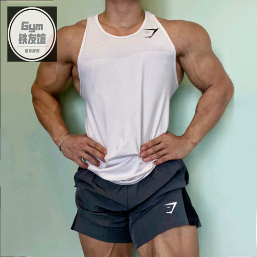 GYMSHARK幻影四代背心男士美式运动显肌肉健身速干弹力坎肩无袖