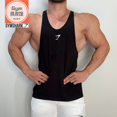 GYMSHARK CRITICAL夏季工字背心男士运动健身宽松跑步棉质无袖