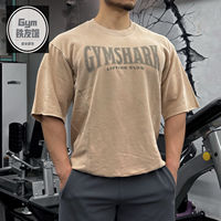 GYMSHARK HERITAGE Loose short-sleeved men's and women's American sporty casual cotton and wool loop round-neck half-sleeve thumbnail 8