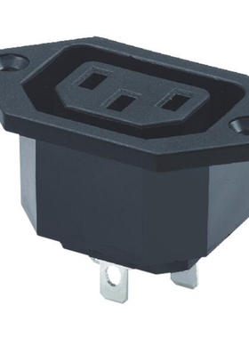 【中讯】电源插座AS-02-2三脚插座 铜脚AC插座品字优质插座带耳朵