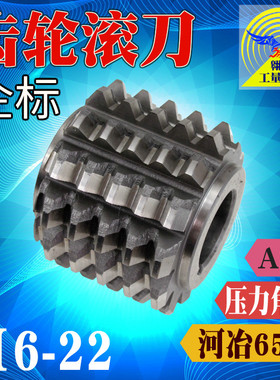 企标齿轮滚刀河冶6542高速钢HSS压力角20度A级精度M6-M22承接定制