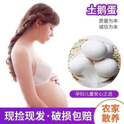 鹅蛋新鲜农家鲜鹅蛋正宗散养土鹅蛋初生鹅蛋孕妇儿童辅食80-100g