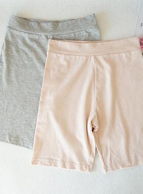 女士内裤三分裤安全裤中腰无痕纯色春夏季打底裤N122