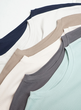 纯棉罗纹棉圆领中长款落肩短袖精致蕾丝T恤女士显瘦裙衫上衣T519