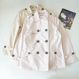 英伦风中长款 8391宽松双排扣L25 微小瑕疵风衣外套女士春秋季 大码
