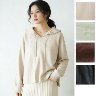 百搭设计感日系女士长袖 S29正肩显瘦无帽 卫衣休闲外套宽松大码