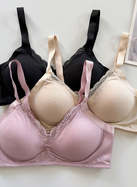 日系无钢托文胸内衣无痕后搭扣肩带可调节薄罩杯女士四季N209