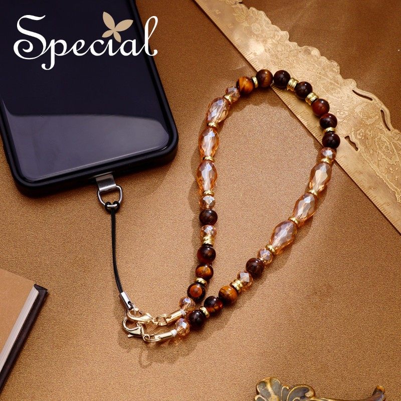 SPECIAL欧美轻奢复古美拉德色虎眼石手机链挂手腕配饰2026年新款,饰品/流行首饰/时尚饰品新,其它首饰,淘宝优惠券,粉丝福利购,淘宝优惠卷