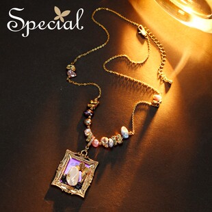SPECIAL轻奢时尚 配饰项链女吊坠锁骨链颈链蝴蝶毛衣链2026年新款