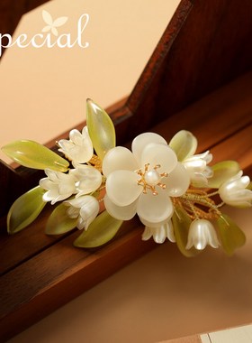 SPECIAL森系小众气质设计感鸭嘴夹发卡边夹发夹女手工2026新礼物