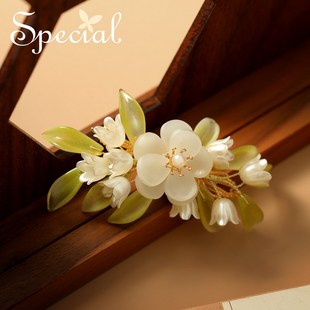 SPECIAL森系小众气质设计感鸭嘴夹发卡边夹发夹女手工2026新礼物