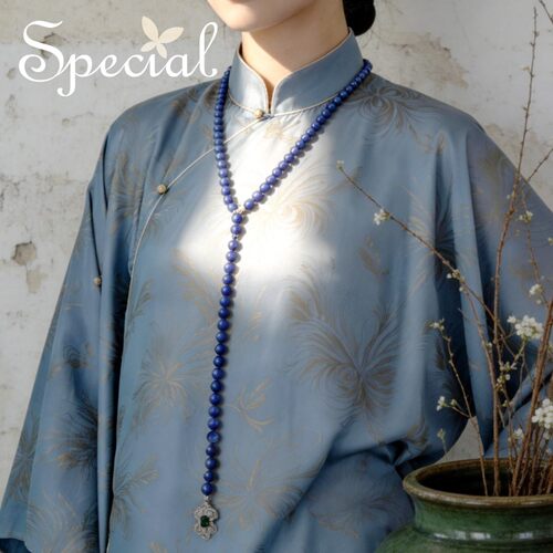 SPECIAL轻奢青金石项链女叠戴