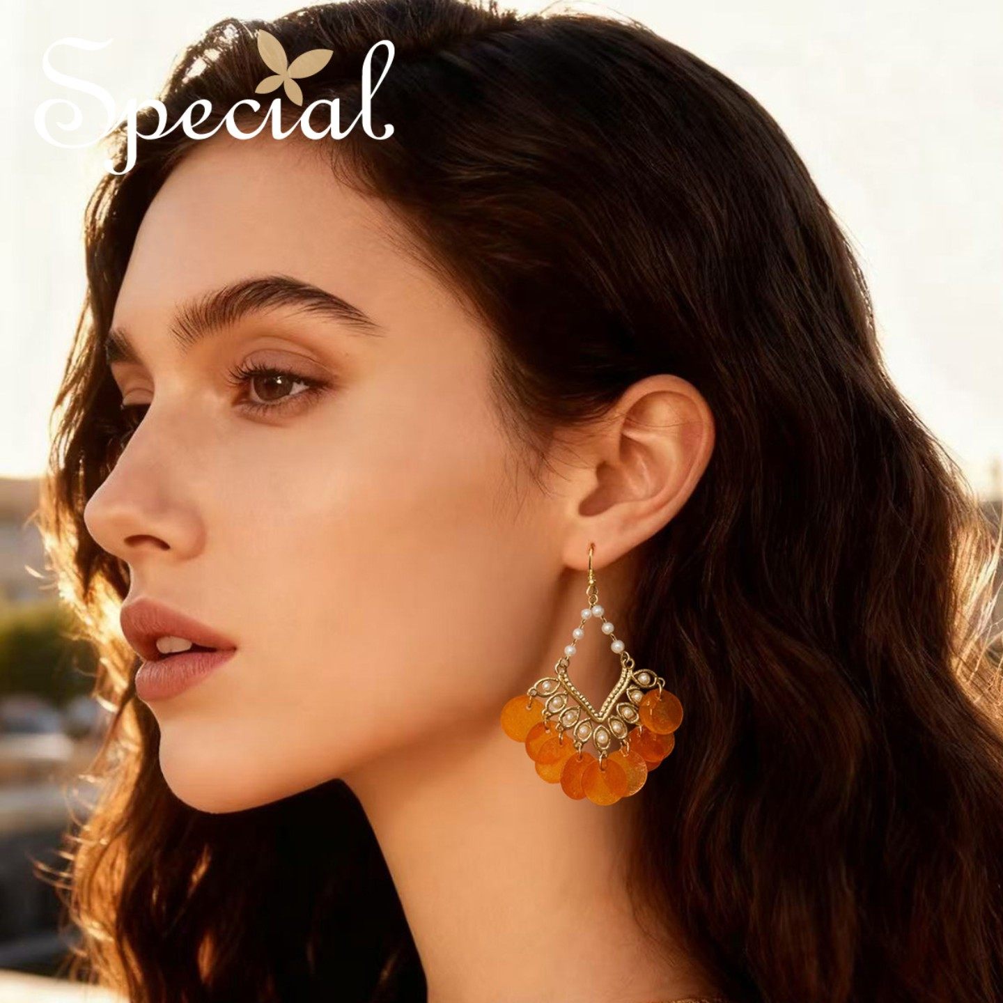 SPECIAL欧美风轻奢耳环耳钉女士显瘦耳扣夸张贝壳耳饰2026年新款,饰品/流行首饰/时尚饰品新,耳钉,淘宝优惠券,粉丝福利购,淘宝优惠卷
