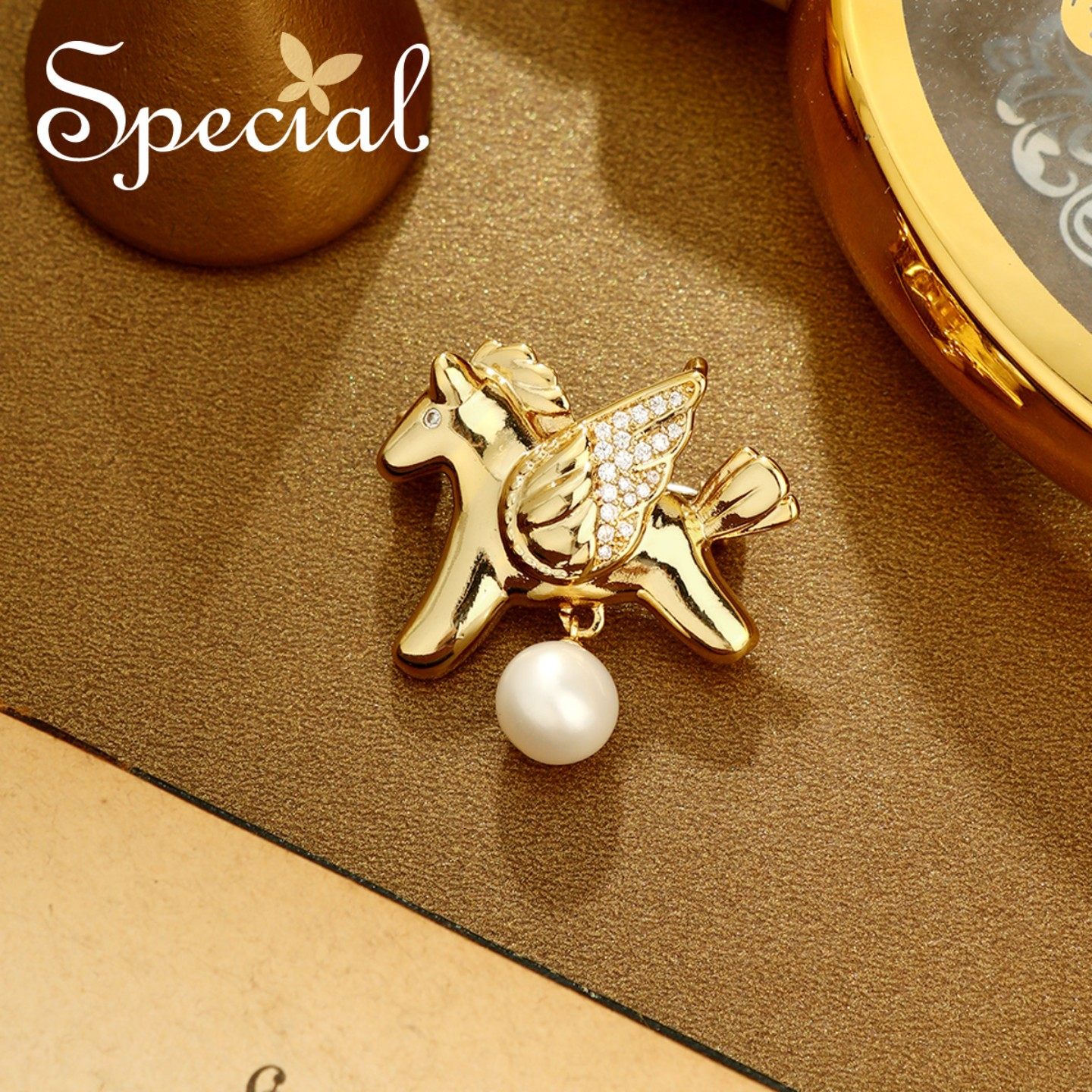 SPECIAL生肖马年胸针淡水珍珠胸饰别针防走光暗扣配饰2026年新款,饰品/流行首饰/时尚饰品新,胸针,淘宝优惠券,粉丝福利购,淘宝优惠卷