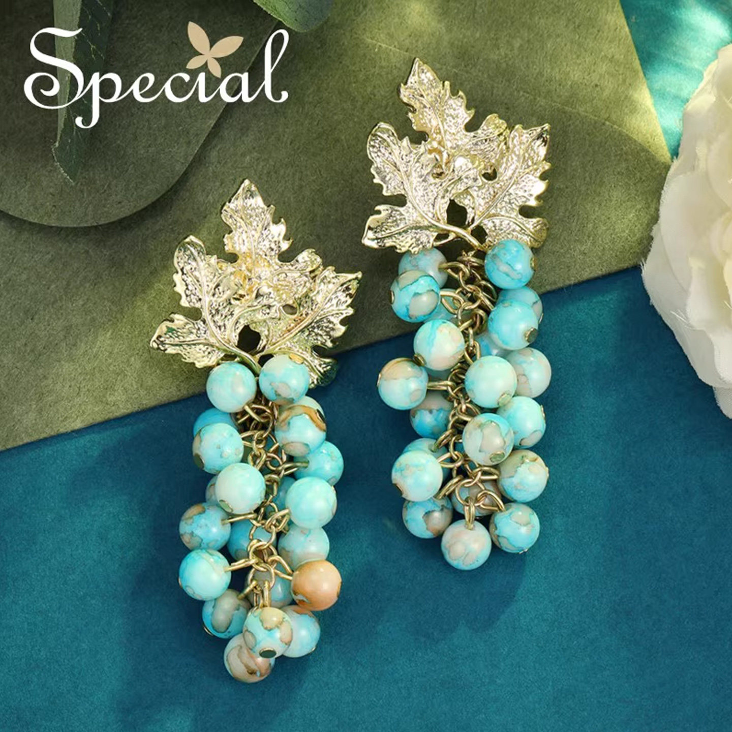 SPECIAL欧美大气流苏扫肩耳钉耳环女士耳饰显脸小耳环2026年新款