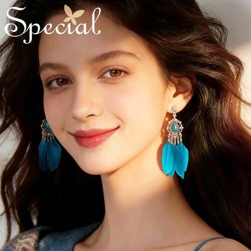 special新款个性流苏耳钉耳夹女