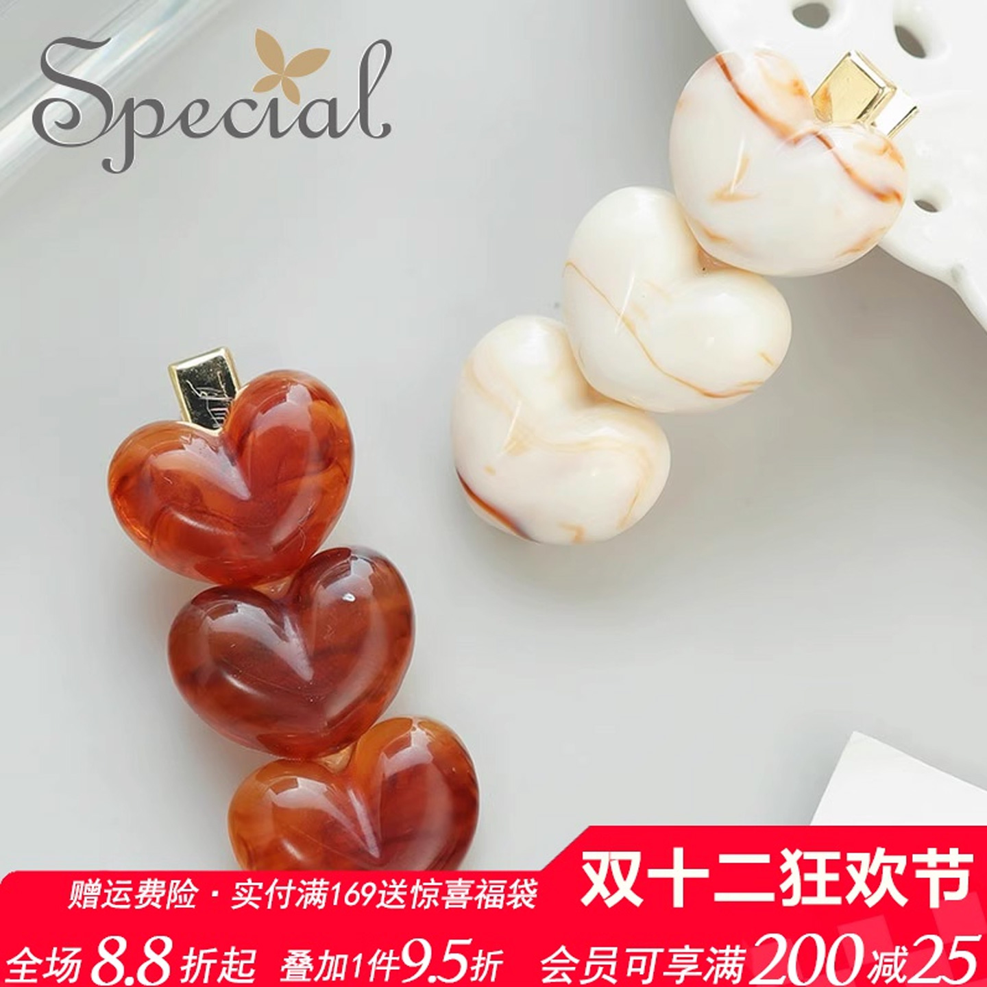 SPECIAL小香风女款发饰鸭嘴夹