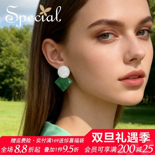 SPCECIAL欧美气质女复古耳钉时尚