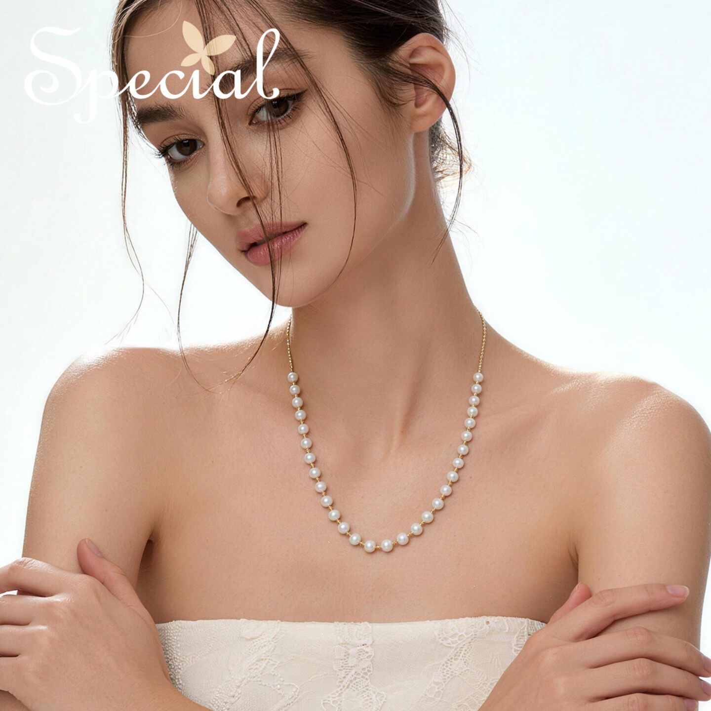SPECIAL淡水珍珠项链锁骨链毛衣链女时尚气质复古设计2026年新款